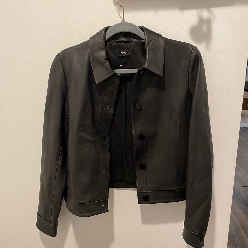 Theory Lamb Leather Jacket | Size 2